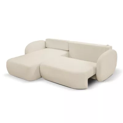 Schlafsofa mit Stauraum COBOURG 1 – ecru, linke Ecke