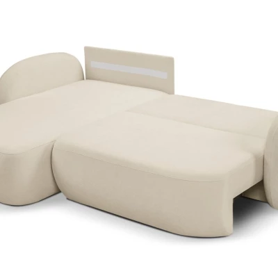 Schlafsofa mit Stauraum COBOURG 1 – ecru, linke Ecke