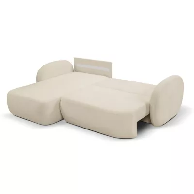 Schlafsofa mit Stauraum COBOURG 1 – ecru, linke Ecke