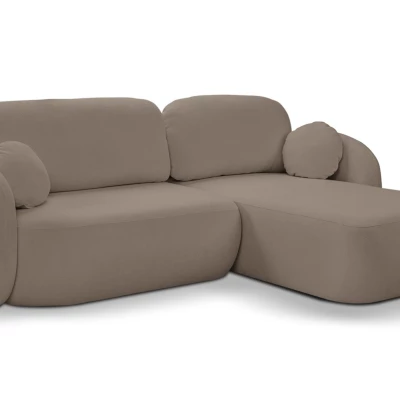 Schlafsofa mit Stauraum COBOURG 1 - Latte, rechte Ecke
