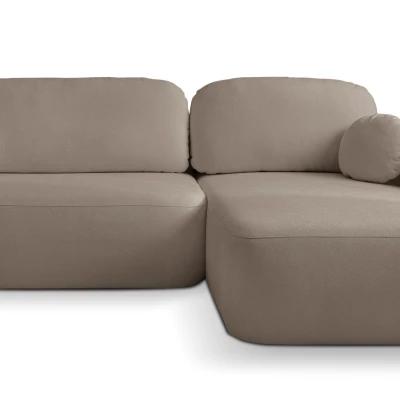Schlafsofa mit Stauraum COBOURG 1 - Latte, rechte Ecke