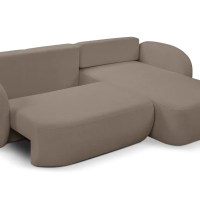 Schlafsofa mit Stauraum COBOURG 1 - Latte, rechte Ecke