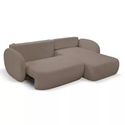 Schlafsofa mit Stauraum COBOURG 1 - Latte, rechte Ecke
