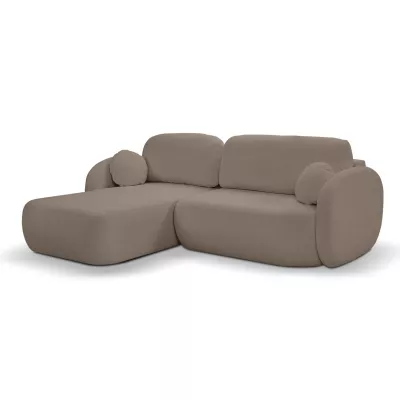 Schlafsofa mit Stauraum COBOURG 1 - Latte, linke Ecke