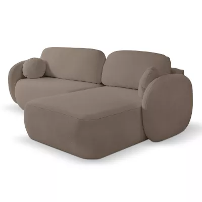 Schlafsofa mit Stauraum COBOURG 1 - Latte, rechte Ecke