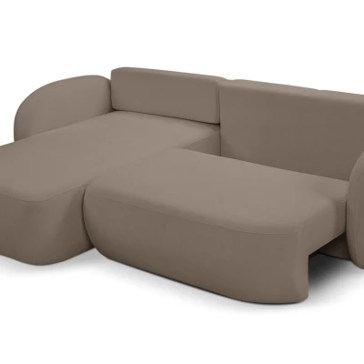 Schlafsofa mit Stauraum COBOURG 1 - Latte, linke Ecke