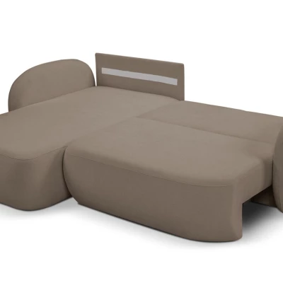 Schlafsofa mit Stauraum COBOURG 1 - Latte, linke Ecke