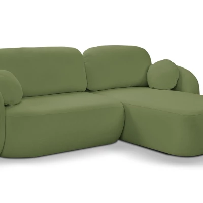 Schlafsofa mit Stauraum COBOURG 1 - grün, rechte Ecke