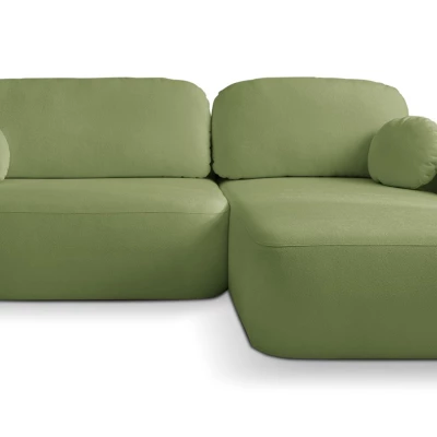 Schlafsofa mit Stauraum COBOURG 1 - grün, rechte Ecke