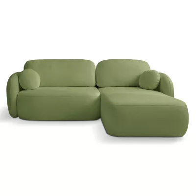 Schlafsofa mit Stauraum COBOURG 1 - grün, rechte Ecke