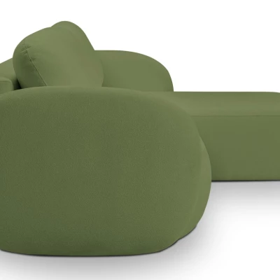 Schlafsofa mit Stauraum COBOURG 1 - grün, rechte Ecke