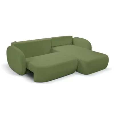 Schlafsofa mit Stauraum COBOURG 1 - grün, rechte Ecke