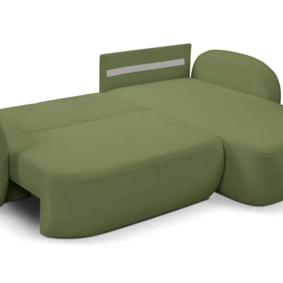 Schlafsofa mit Stauraum COBOURG 1 - grün, rechte Ecke
