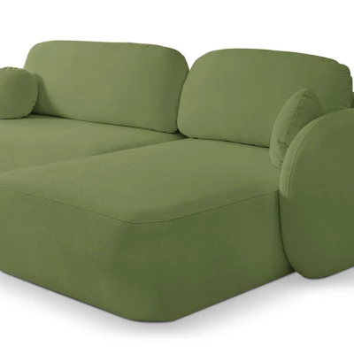 Schlafsofa mit Stauraum COBOURG 1 - grün, rechte Ecke
