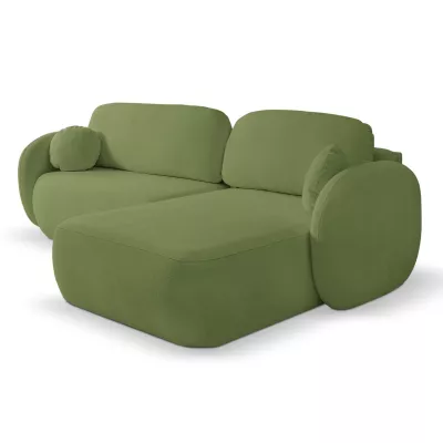 Schlafsofa mit Stauraum COBOURG 1 - grün, rechte Ecke