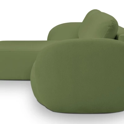 Schlafsofa mit Stauraum COBOURG 1 - grün, linke Ecke