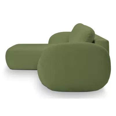 Schlafsofa mit Stauraum COBOURG 1 - grün, linke Ecke