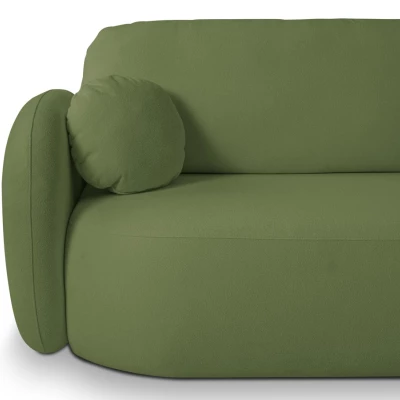 Schlafsofa mit Stauraum COBOURG 1 - grün, linke Ecke