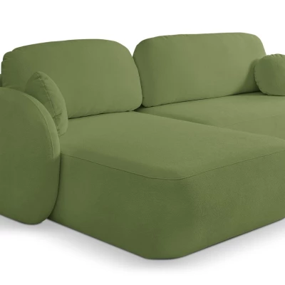Schlafsofa mit Stauraum COBOURG 1 - grün, linke Ecke