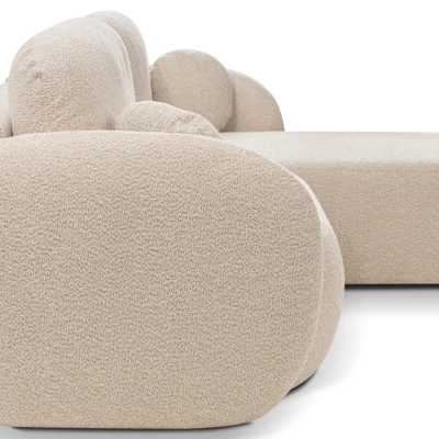 Schlafsofa mit Stauraum COBOURG 1 – hellbeige, rechte Ecke