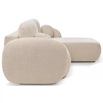 Schlafsofa mit Stauraum COBOURG 1 – hellbeige, rechte Ecke