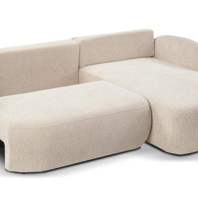 Schlafsofa mit Stauraum COBOURG 1 – hellbeige, rechte Ecke