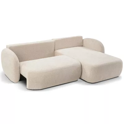 Schlafsofa mit Stauraum COBOURG 1 – hellbeige, rechte Ecke