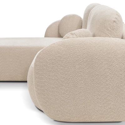 Schlafsofa mit Stauraum COBOURG 1 – hellbeige, linke Ecke