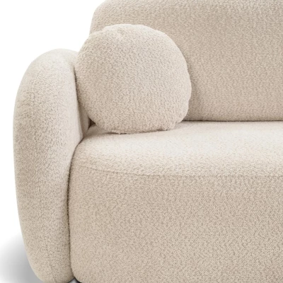 Schlafsofa mit Stauraum COBOURG 1 – hellbeige, linke Ecke