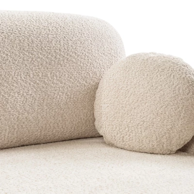 Schlafsofa mit Stauraum COBOURG 1 – hellbeige, linke Ecke
