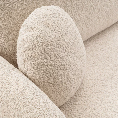 Schlafsofa mit Stauraum COBOURG 1 – hellbeige, linke Ecke