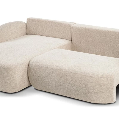 Schlafsofa mit Stauraum COBOURG 1 – hellbeige, linke Ecke