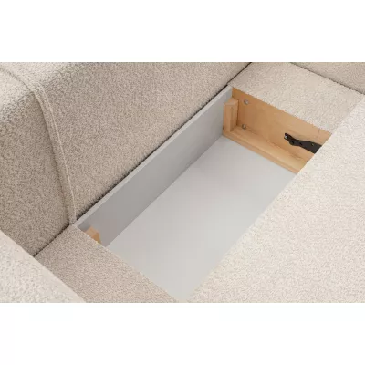 Schlafsofa mit Stauraum COBOURG 1 – hellbeige, linke Ecke