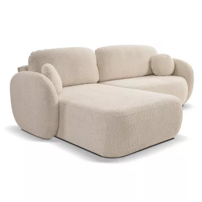Schlafsofa mit Stauraum COBOURG 1 – hellbeige, linke Ecke