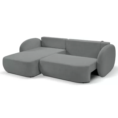 Schlafsofa mit Stauraum COBOURG 1 - dunkelgrau 1, linke Ecke