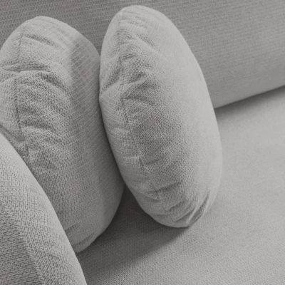 Schlafsofa mit Stauraum COBOURG 1 - hellgrau 1, rechte Ecke