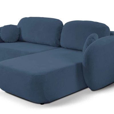 Schlafsofa mit Stauraum COBOURG 1 - blau, rechte Ecke