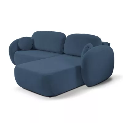 Schlafsofa mit Stauraum COBOURG 1 - blau, rechte Ecke