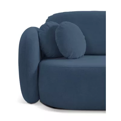 Schlafsofa mit Stauraum COBOURG 1 - blau, rechte Ecke