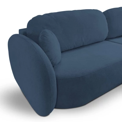 Schlafsofa mit Stauraum COBOURG 1 - blau, rechte Ecke