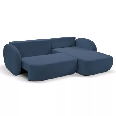 Schlafsofa mit Stauraum COBOURG 1 - blau, rechte Ecke