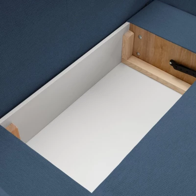 Schlafsofa mit Stauraum COBOURG 1 - blau, rechte Ecke