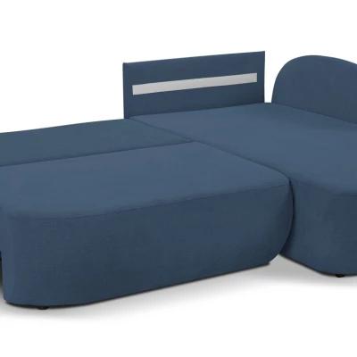 Schlafsofa mit Stauraum COBOURG 1 - blau, rechte Ecke