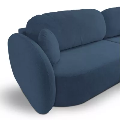 Schlafsofa mit Stauraum COBOURG 1 - blau, linke Ecke