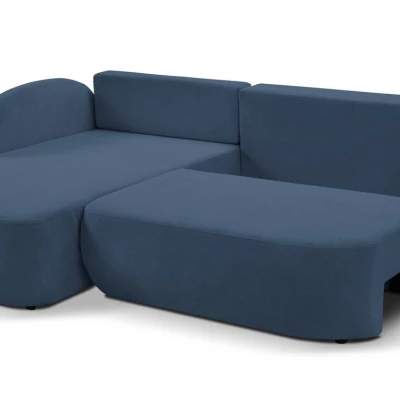 Schlafsofa mit Stauraum COBOURG 1 - blau, linke Ecke