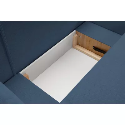 Schlafsofa mit Stauraum COBOURG 1 - blau, linke Ecke