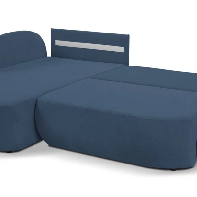 Schlafsofa mit Stauraum COBOURG 1 - blau, linke Ecke