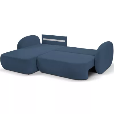 Schlafsofa mit Stauraum COBOURG 1 - blau, linke Ecke