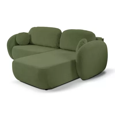 Schlafsofa mit Stauraum COBOURG 1 – dunkelgrün, rechte Ecke