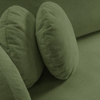 Schlafsofa mit Stauraum COBOURG 1 – dunkelgrün, rechte Ecke